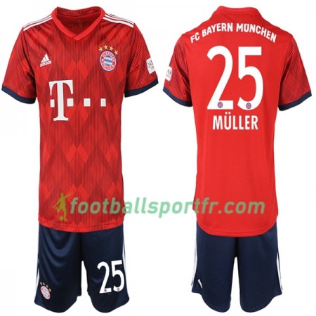 Tenue Bayern Munich Müller 25 Enfant Domicile 2018-2019 Maillot de Foot